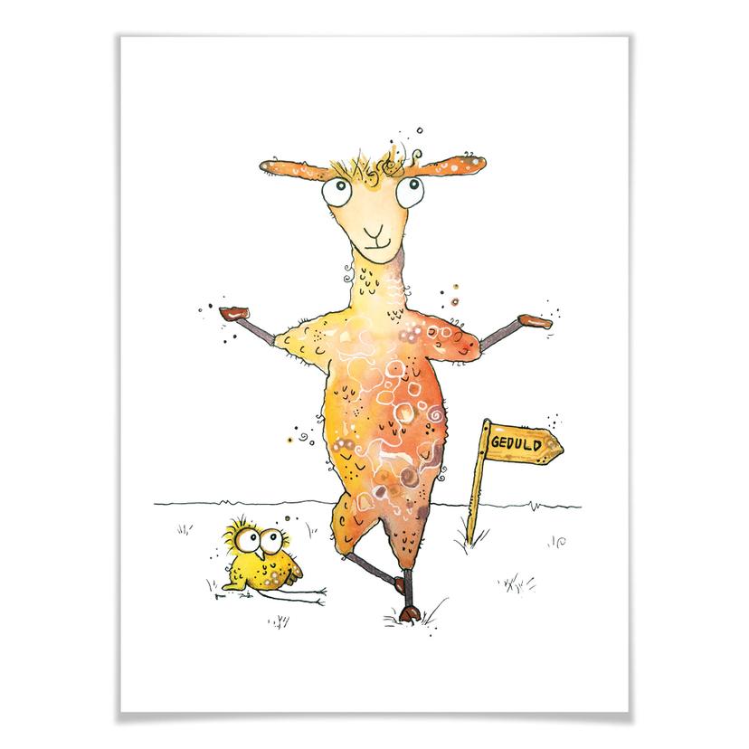 Poster Hagenmeyer - Lama paziente