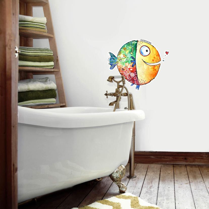 Sticker mural "Happy Fish" - Hagenmeyer