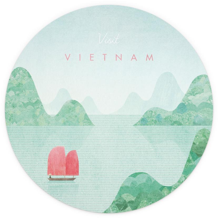 Halong Bay fototapet när du reser i Vietnam - Rivers - Round