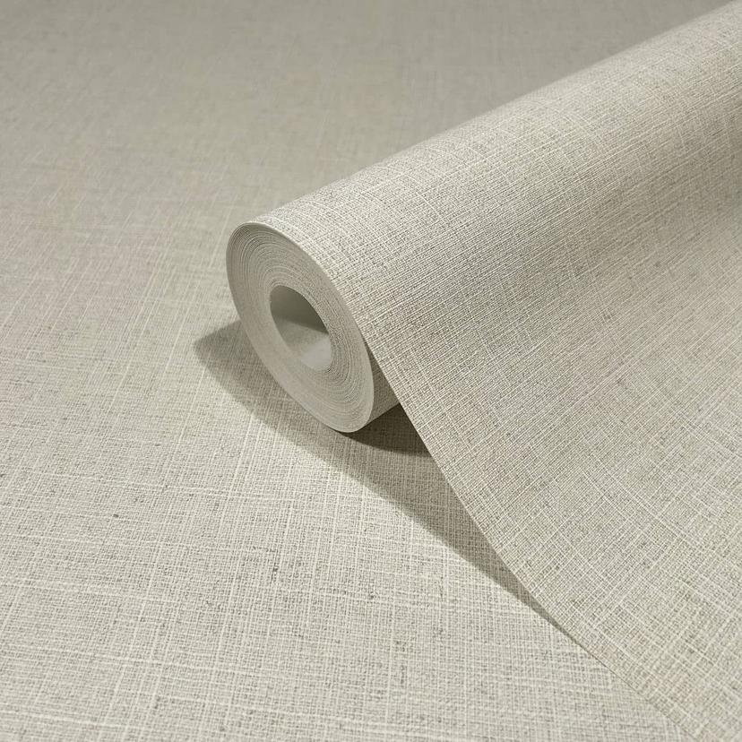 Carta da parati in tessuto non tessuto aspetto tinta unita beige tinta unita