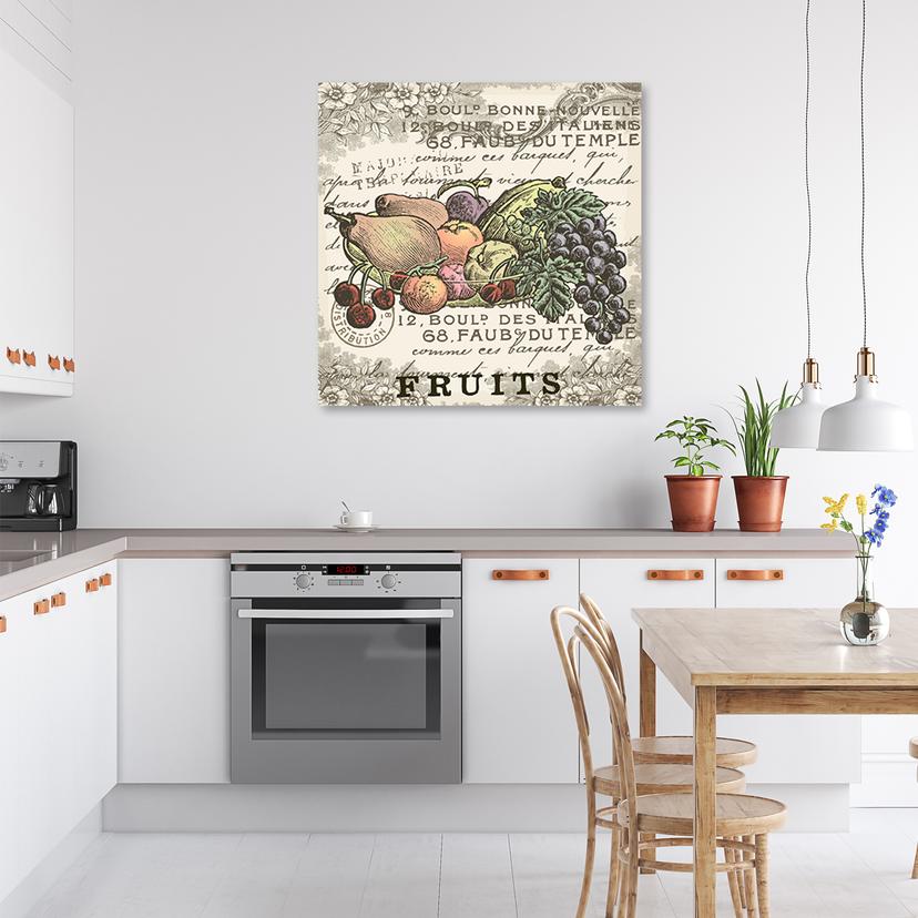 Stampe su tela, frutta d'annata