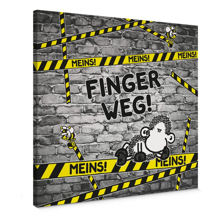 Leinwandbild sheepworld Finger weg! Meins!