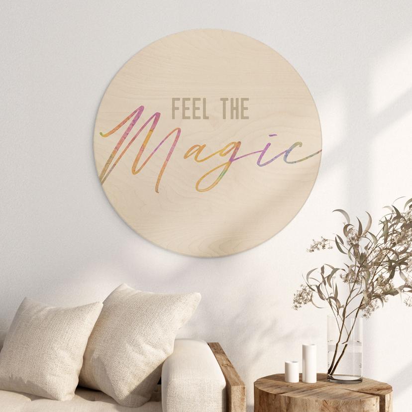 Stampa su legno Feel the magic