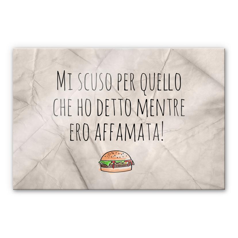Pannello paraschizzi - Mi scuso