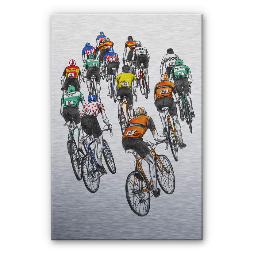 Alu-dibond zilver effect Sparshott - Peloton