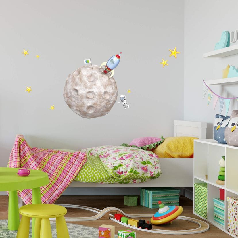 Wallsticker - Michel Agullo - Månemission