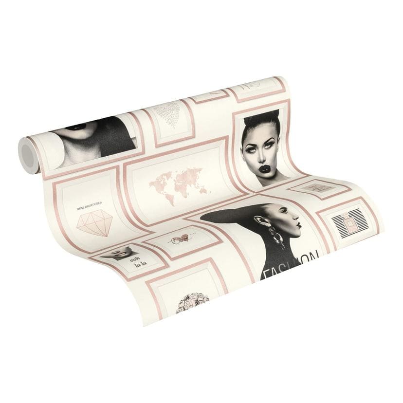 Livingwalls papier peint intissé Metropolitan Stories papier peint Lola Paris beige;noir;blanc