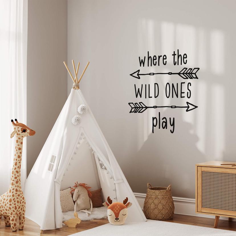 Wallsticker Where the wild ones play