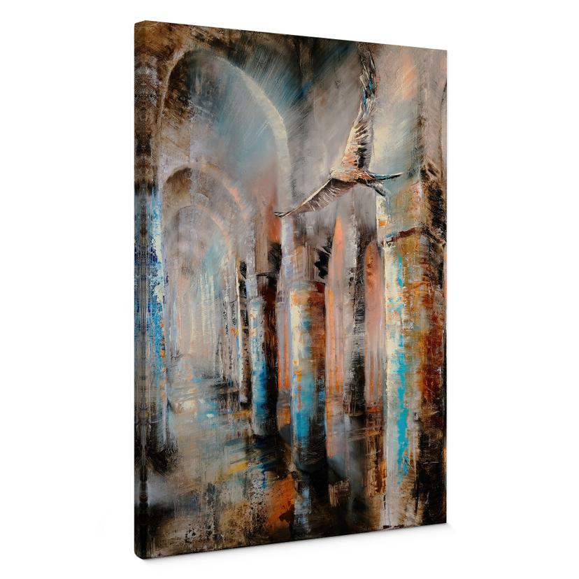 Canvasbillede Flugt gennem spillehallerne - Schmucker