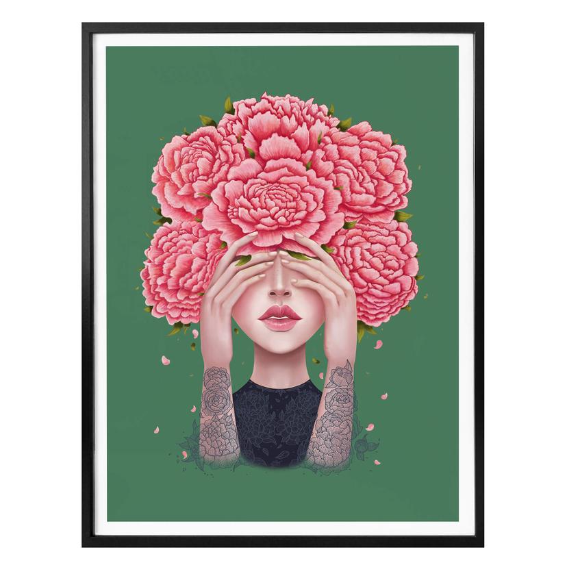 Póster Korenkova - No veo - verde
