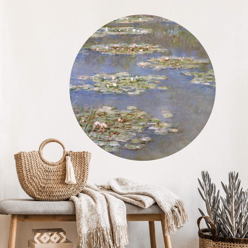 Sticker mural Monet - Nénuphars 1905 - Rond