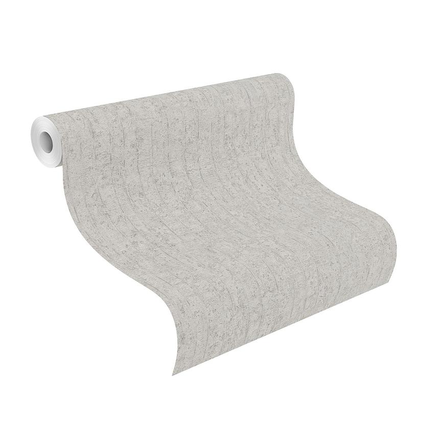 Tapet med betonlook, stentapet Factory V grå