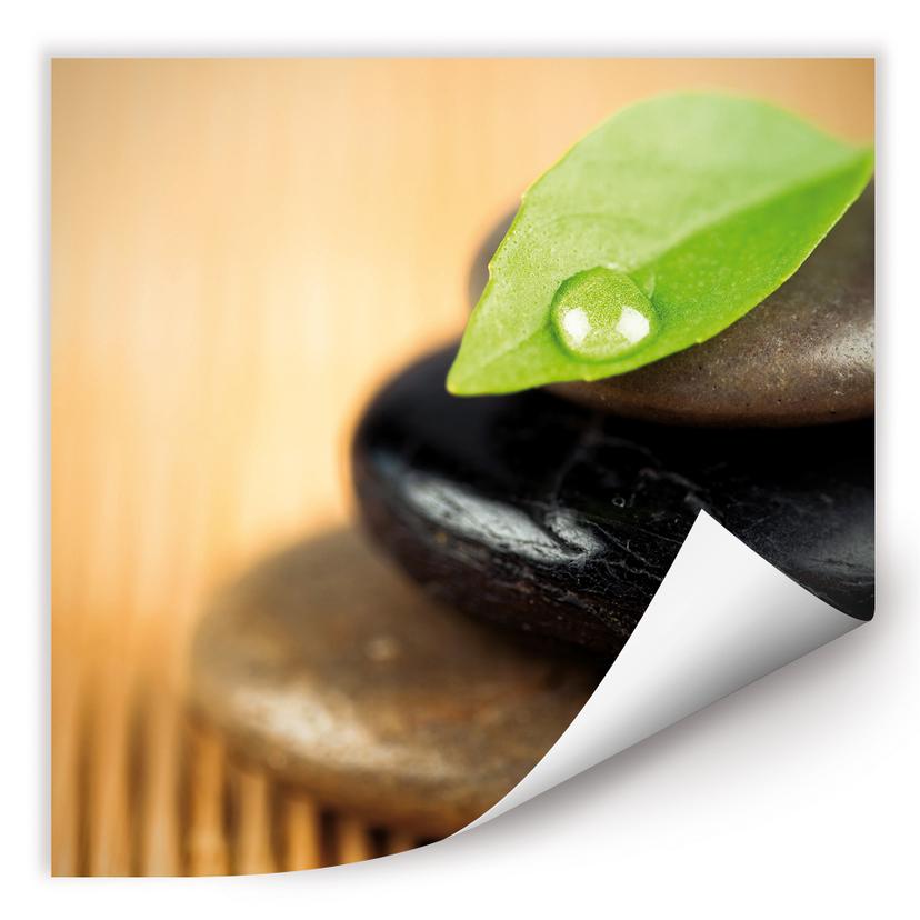 Zelfklevende Poster - Wellness Stone