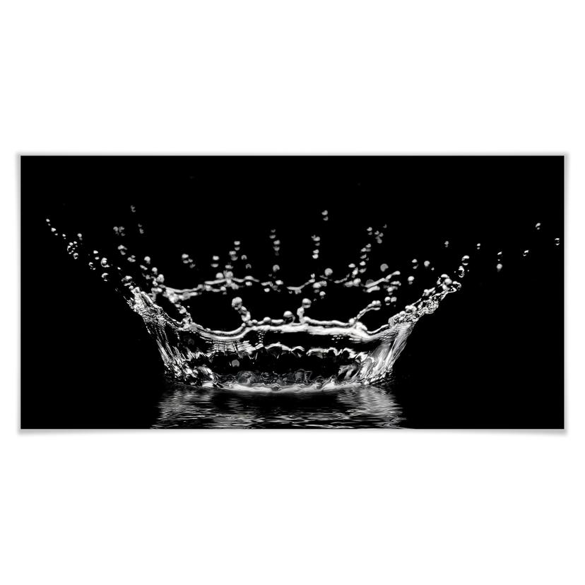Póster Gotas de agua - Panorama