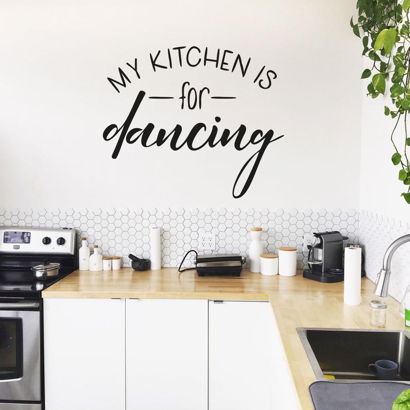 Wallsticker - My kitchen is for dancing