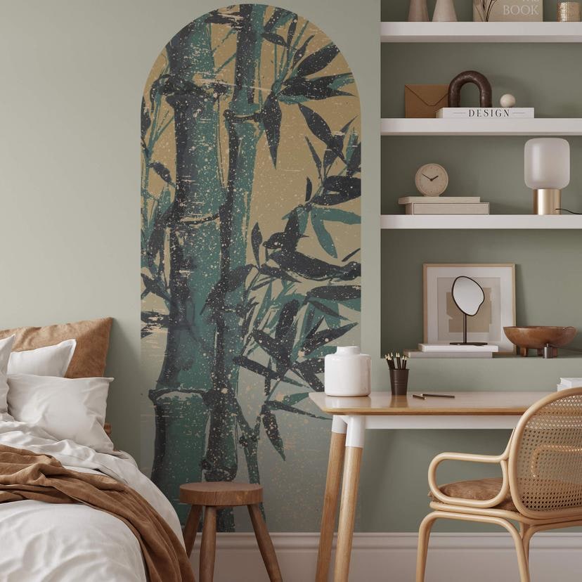 Sticker Mural Bamboo Arch