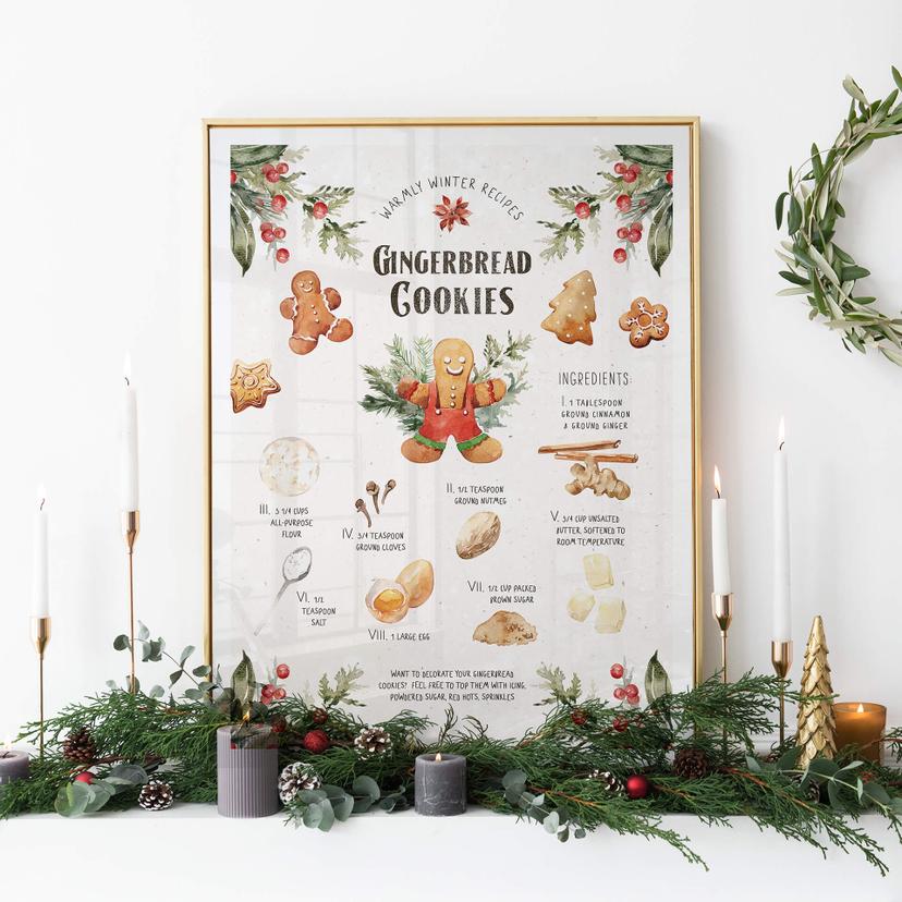 Poster Gingerbread Cookies Recipe