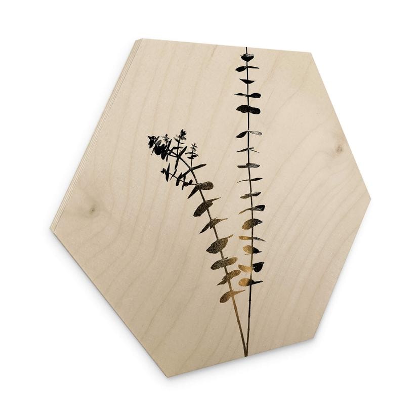 Hexagone - Placage bois de bouleau Kubistika - La dame en robe noire
