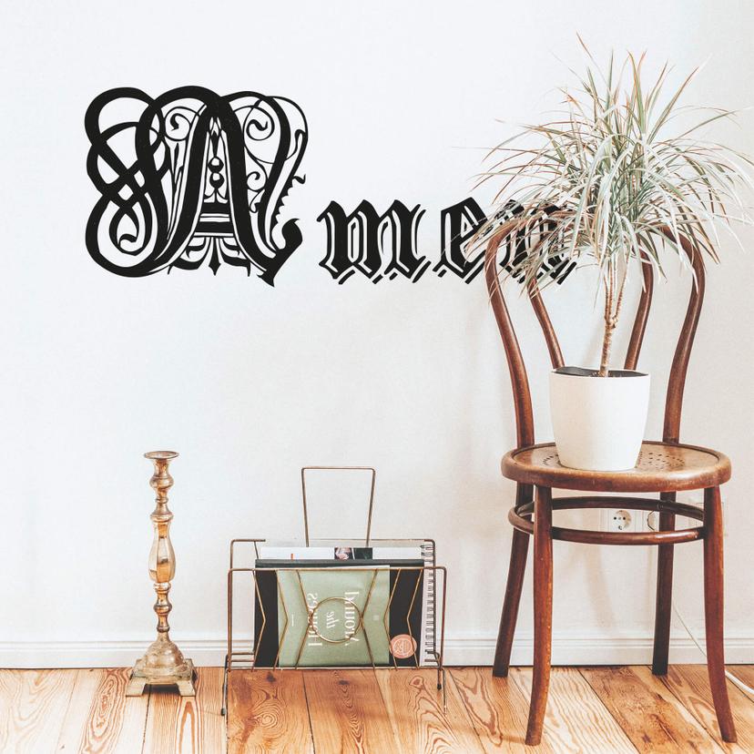 Sticker mural - Amen