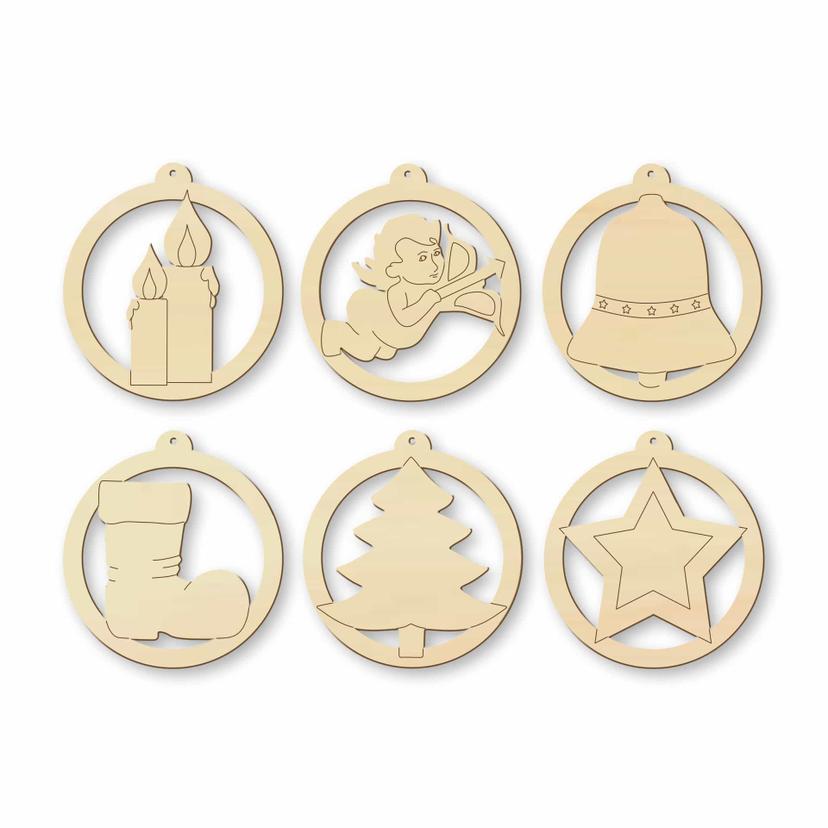 Decori natalizi - Set di 6