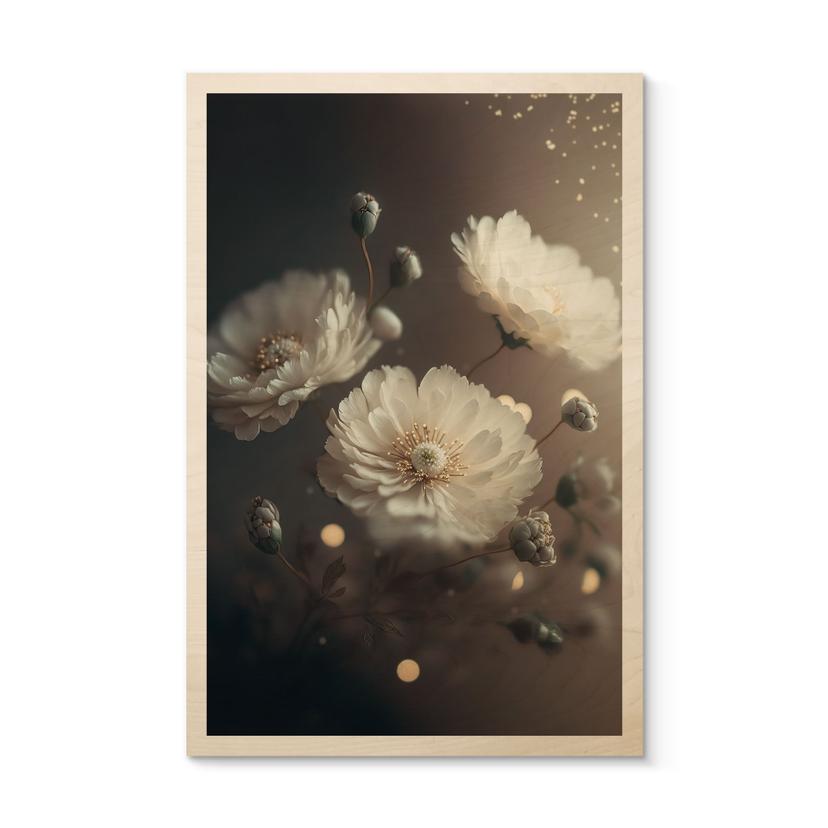 Billede af træ Hvide blomster med guldstøv - Treechild