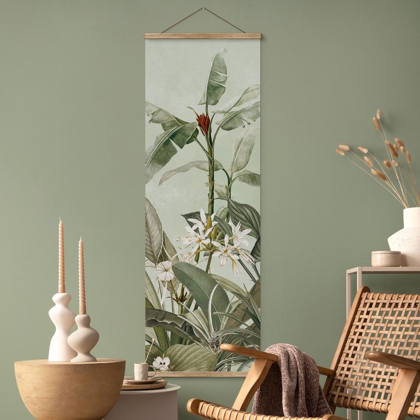 Textielposter Tropische plantkunde - UN Designs