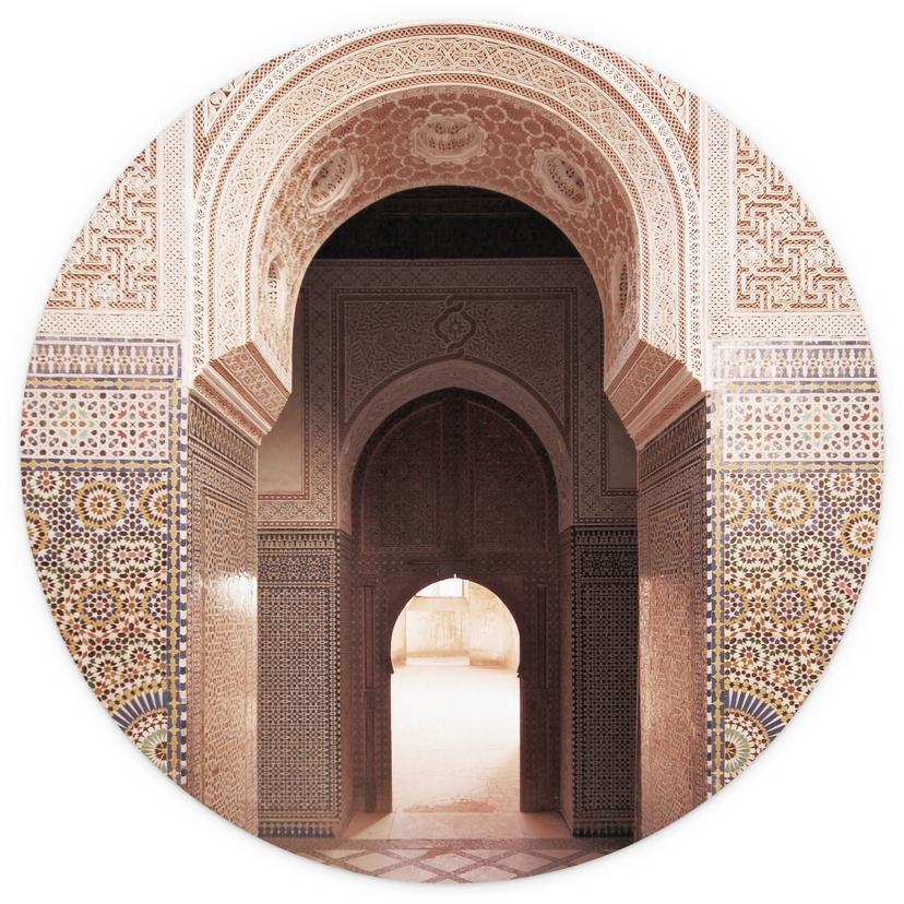 Fotomurale Porta orientale con mosaico - Sisi & Seb - Rotondo - carta da parati in tessuto non tessu