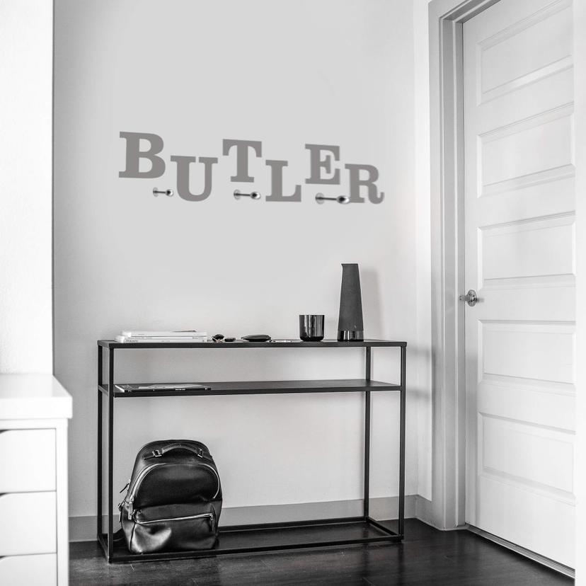 Sticker mural - Butler + 3 crochets