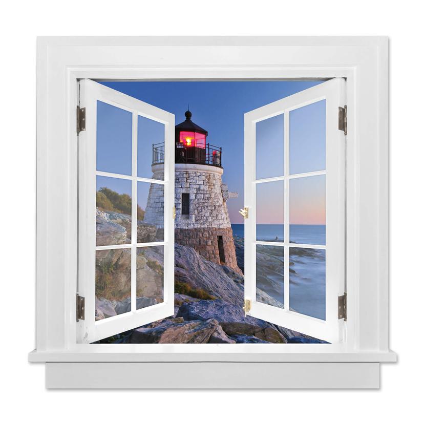 Adesivo 3D Finestra – Vista sul mare
