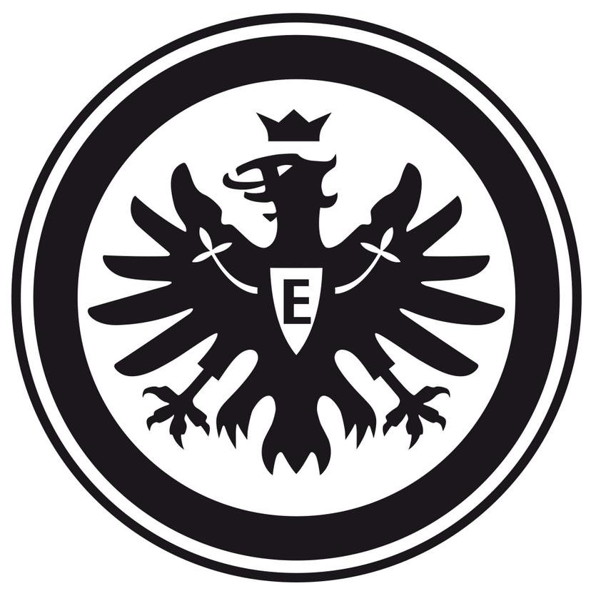 Wandtattoo Eintracht Frankfurt Logo einfarbig