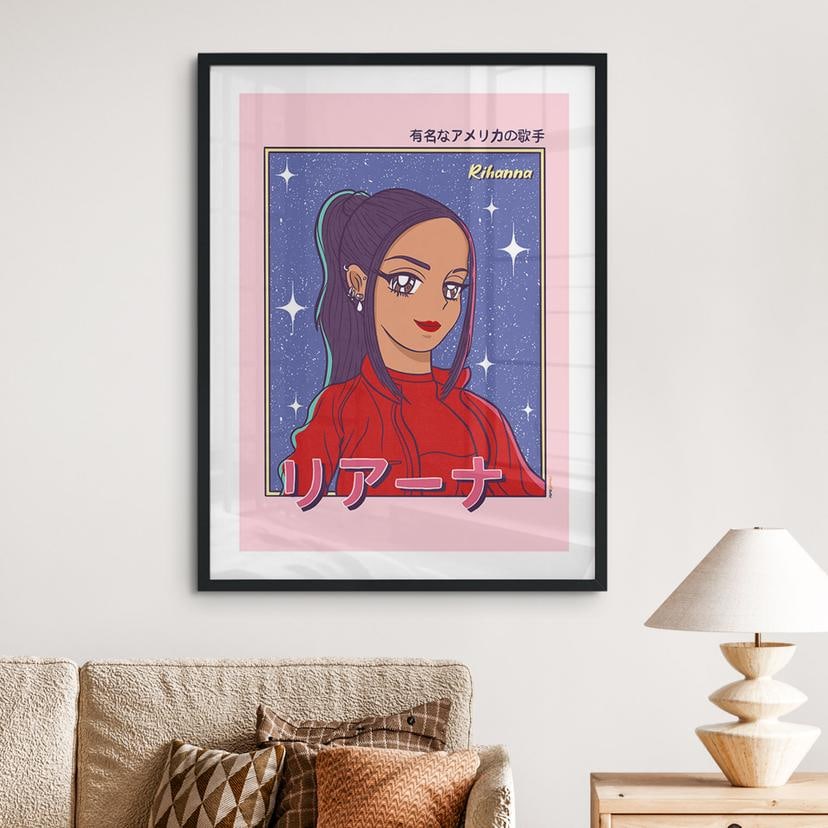 Poster Anime-Girl "Rihanna" - Gomes