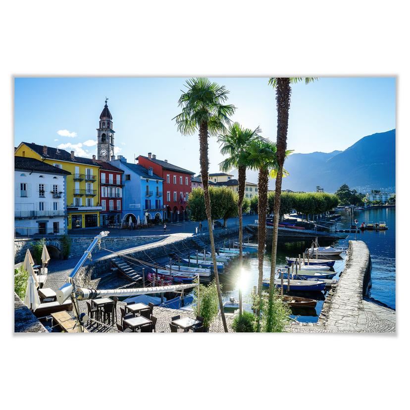 Poster Haven op Lago Maggiore