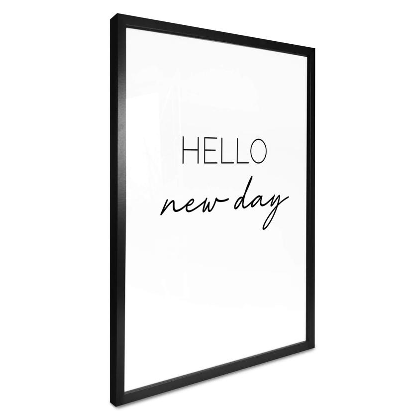 Póster Hola nuevo día