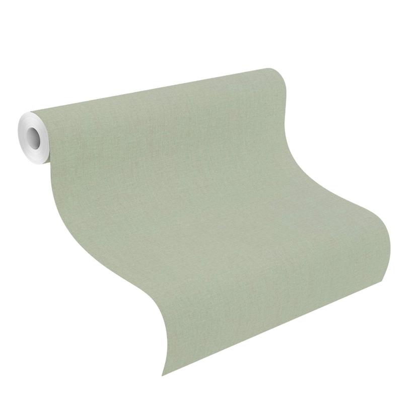 Rasch Papier peint intissé uni Florentine III vert sauge