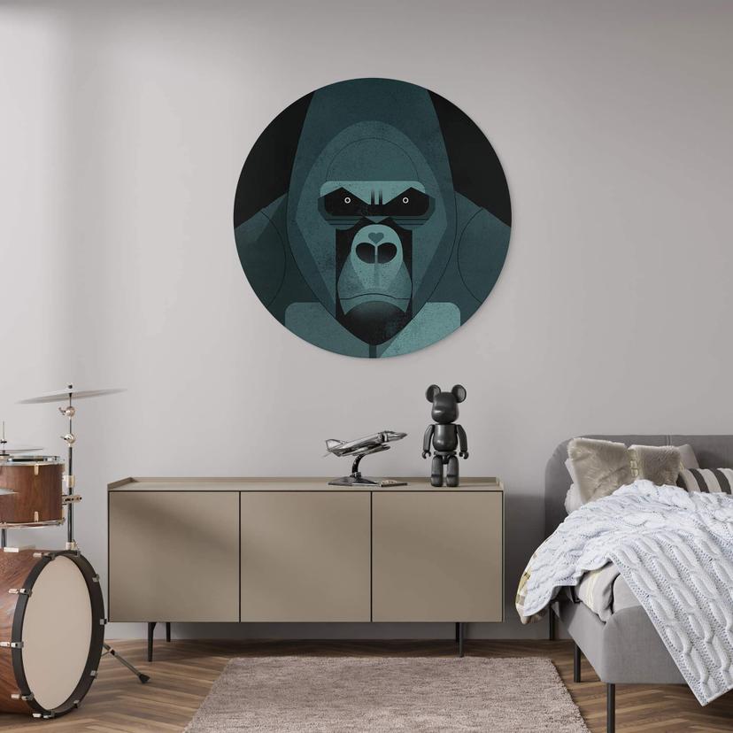 Cerchio a muro Gorilla - Braun