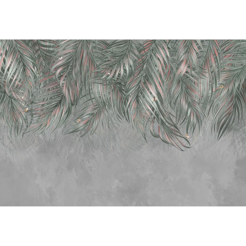 Botany Fotobehang exotische palmbladeren roze-groen - Ms Tiff