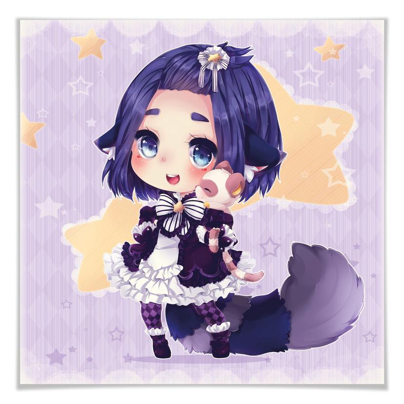 Póster La Doll Blanche - Chibi Esther