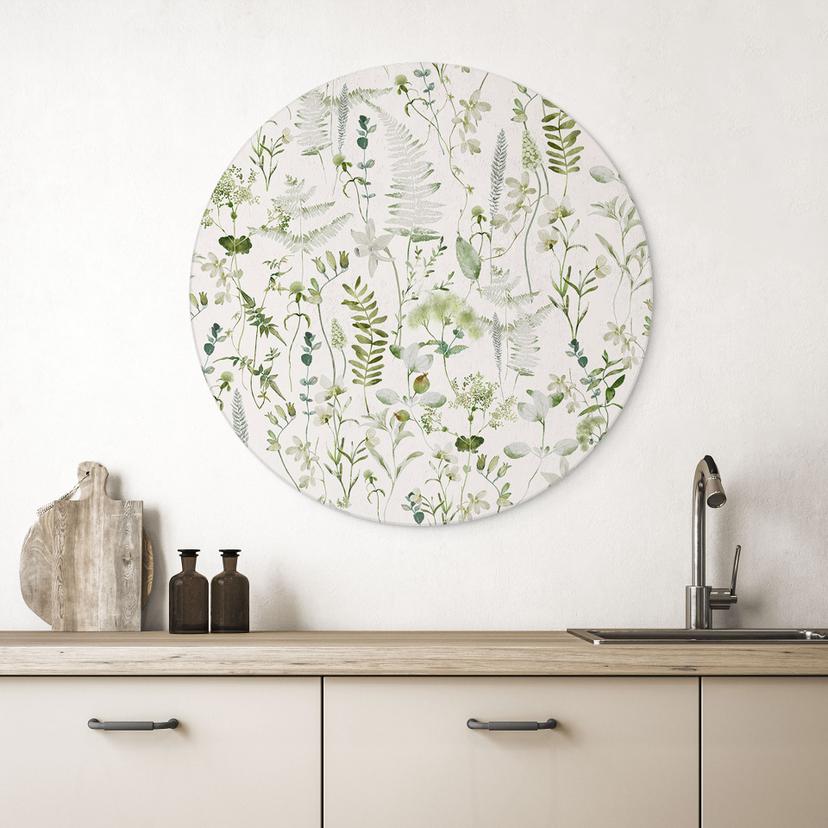 Dibond Wanddecoratie Kruiden en wilde bloemen - UN Designs