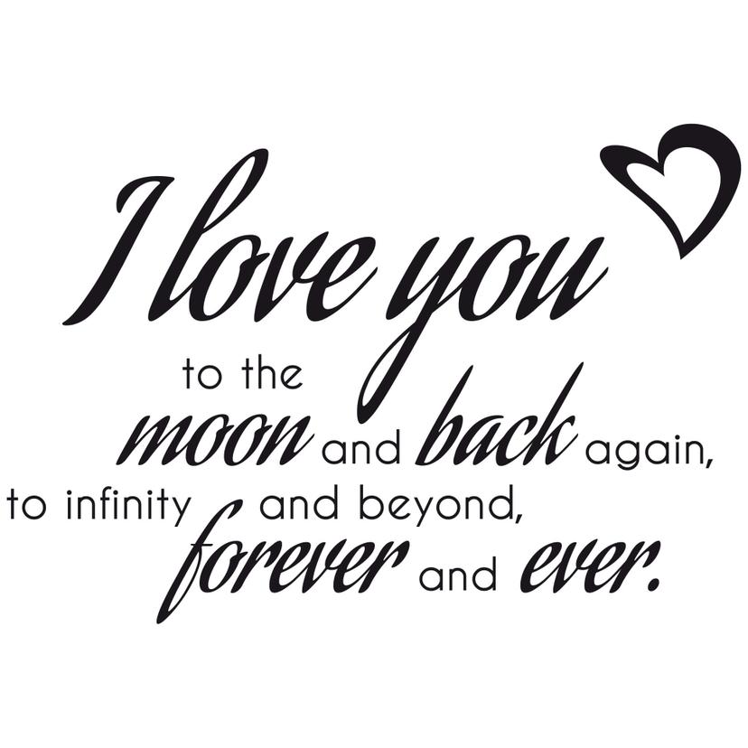 Wallsticker -  To the Moon and back...