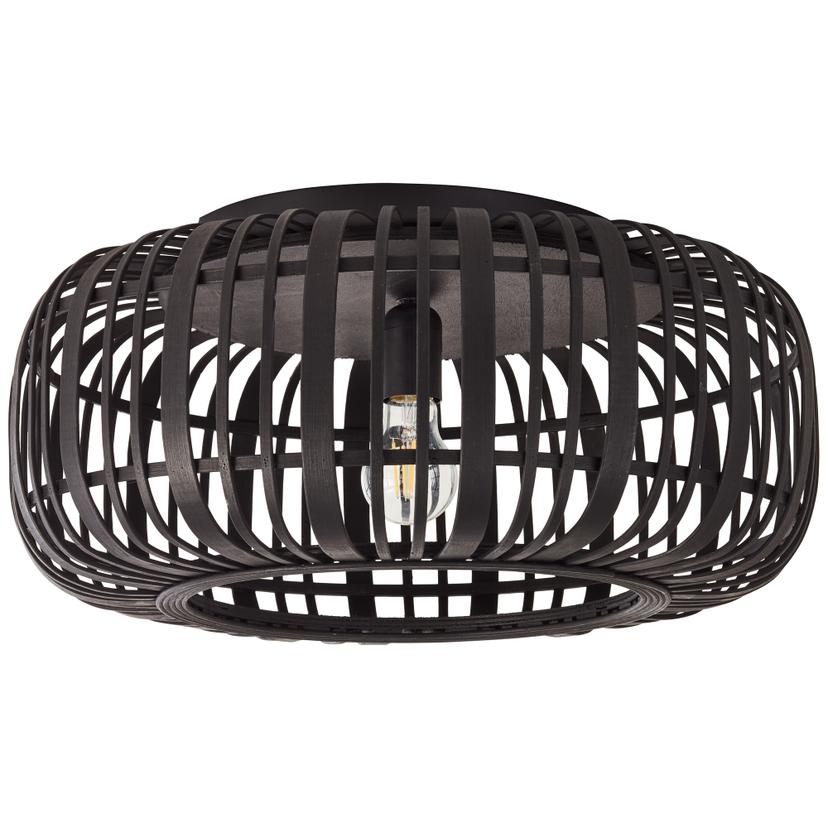 Deckenleuchte Willi, braun, 23,5 x 51 cm, Bambus Lampe