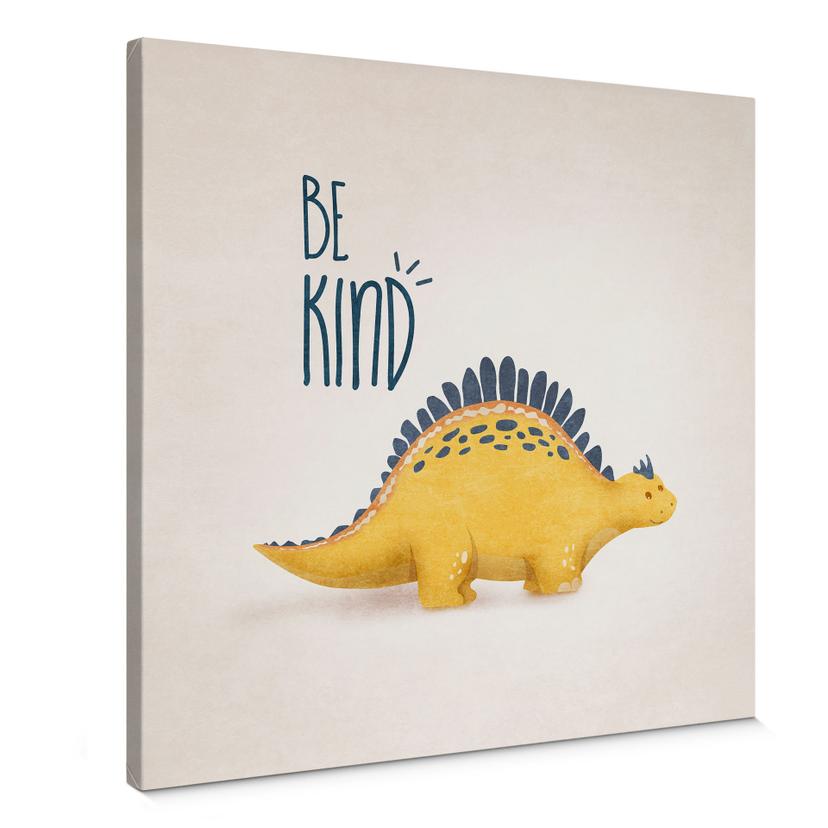 Canvas Dino Be Kind - Stegosaurus - Tunaboylu