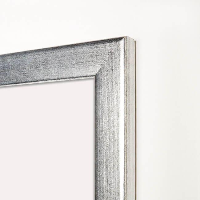 Cadre pour posters 27×40 cm - Bois - Argent