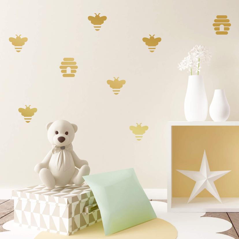 Sticker mural - Set abeilles
