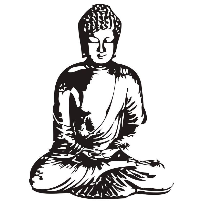 Sticker mural - Bouddha 2