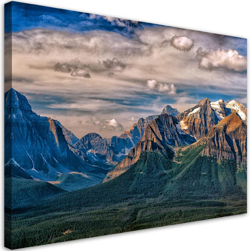 Canvasbillede, bjerglandskab natur