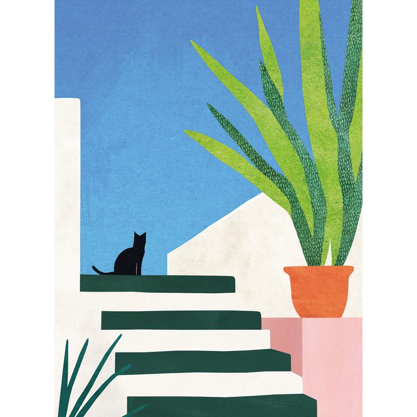 Fotomural de gatos negros en Grecia - Ríos