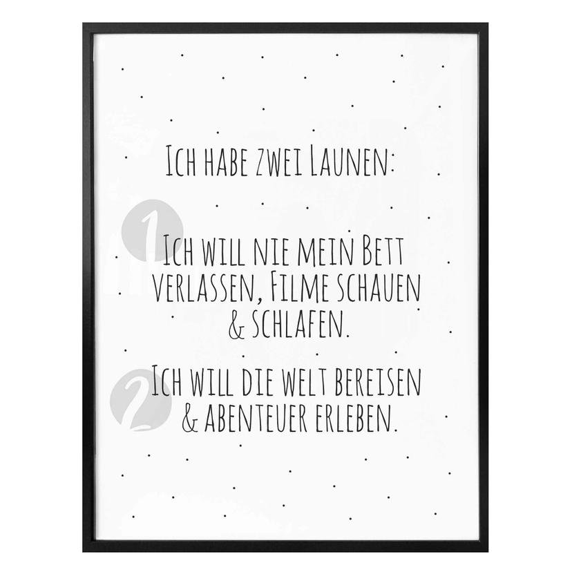 Plakat - Mam dwa nastroje