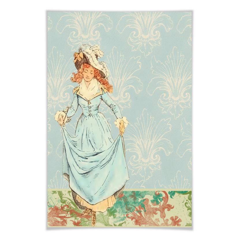 Poster - Vintage Girl 01
