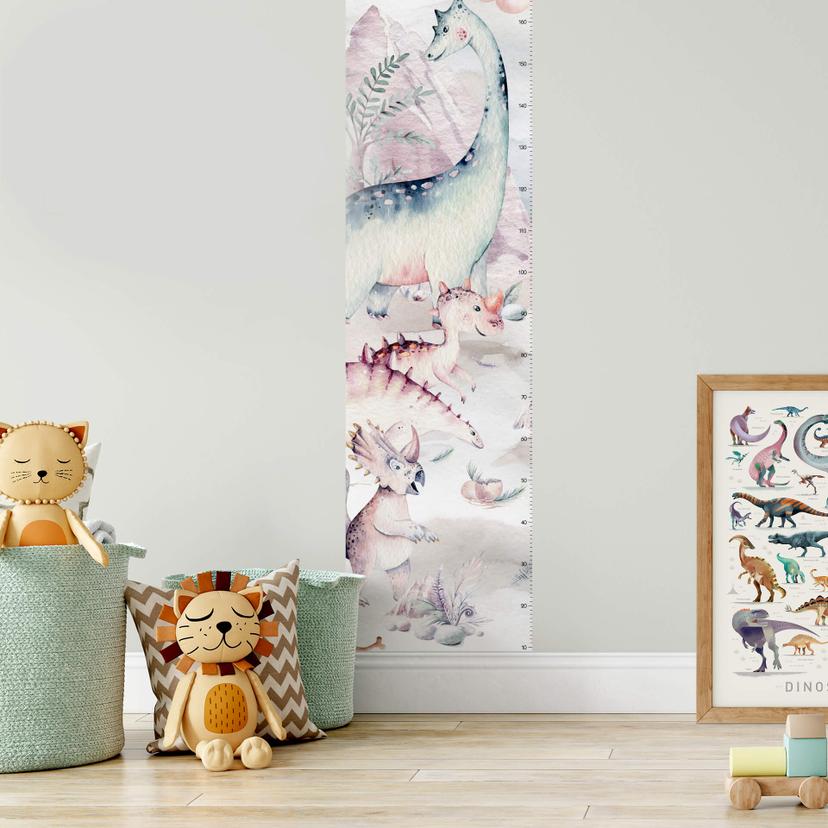 Toise sticker mural - Kvilis - Le monde des dinosaures