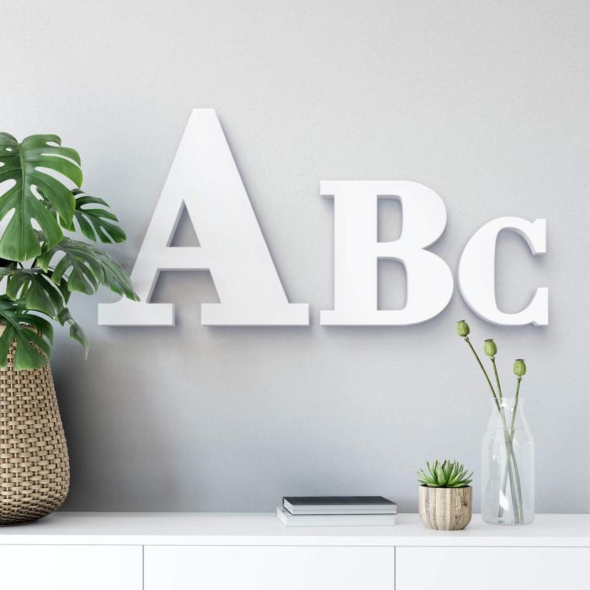 Lettere decorative - Bodoni da 15 ad 80 cm